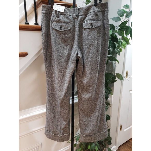 LOFT Julie Gray Flare Leg with Stretch Straight Leg Casual Dress Pants Size 14 - Picture 5 of 12